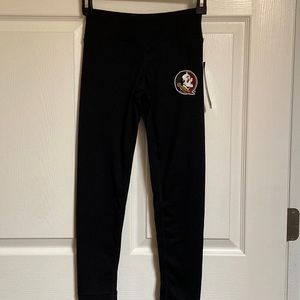 NWT- Florida State Seminoles Black Leggings